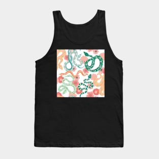 Floral snakes Tank Top